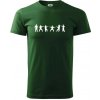 Karate postavy - Tričko extra veľké (5-8XL) - 5XL ( Fľaškovozelená )