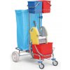 Profesionálny upratovací vozík jednovedierkový, 52 x 75 x 120 cm