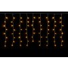 Vnútorný LED vianočný záves - teplá biela, 3m, 192 LED, so zábleskami