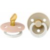 BIBS Colour anatomické cumlíky z prírodného kaučuku 2 ks - veľkosť 1,Blush Nočný / Vanilla Nočný