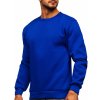 Kráľovsky modrá pánska hrubá mikina bez kapucne Bolf 2001