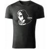 T-ričko Tupac Shakur pánske tričko Farba trička: Tmavá Bridlica, Farba potlače: Biela, Veľkosť: XL