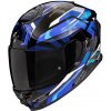 Moto přilba SCORPION GT EXO-GT SP AIR AUGUSTA lesklá černo/šedo/modrá - Velikosti 2XL
