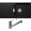 Schock MANHATTAN D-100L Nero + Schock EVINAS 577120 nerezový