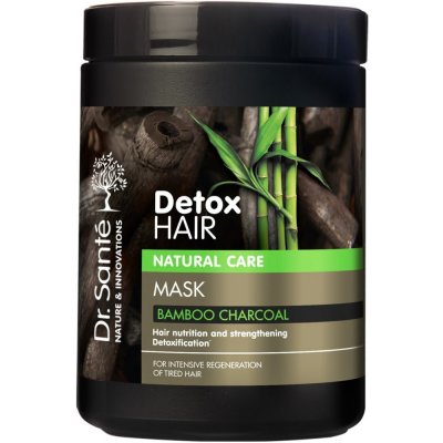 Dr. Santé Detox Hair maska na vlasy s aktívným uhlím z bambusu 1000 ml