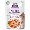 Brit Care cat kitten filet v omáčke morka kapsička 85 g