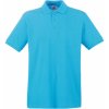 Fruit of the Loom Polokošile Premium Polo, krátký rukáv COT-16321816204 XL Modrá azurově