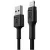 Green Cell KABGC23 USB kábel USB 2.0 0,3 m USB A Micro-USB B Čierny