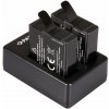 PATONA sada pre digitálnu kameru Dual GoPro Hero 5/6/7 nabíjačka + 2x batéria 1250mAh USB - VÝPREDAJ