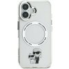 Karl Lagerfeld MagSafe kryt pre iPhone 16 - číry KLHMP16SHNKCIT