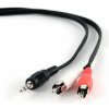 GEMBIRD Kábel prepajaci jack 3,5mm na 2x RCA (cinch) 1.5m CCA-458