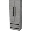 Kúpeľňová skrinka vysoká SAT Cube Way 60x163x33 cm betón CUBE3CHV60BE