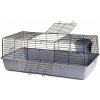 JK Animals Black 100 klietka pre králiky siva 52 x 100 x 38 cm