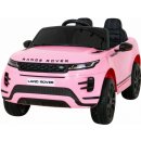 Beneo elektrické autíčko Range Rover Evoque Jednomiestne Kožené sedadlá MP3 Prehrávač s prípojkou USB/SD Pohon 4x4 Batéria 12V10AH EVA kolesá Odpružené nápravy Kľúčové trojpolohové ružová