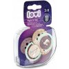 LOVI Cumlík dynamický silikónový Night&Day dievča 3-6m 2 ks