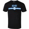Tričko metal ROCK OFF AC-DC Blue Logo & Stripe Čierna