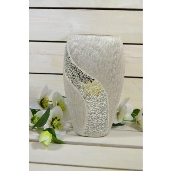 Váza strieborná s kamienkami (v. 24 cm) od 18 € - Heureka.sk