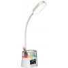 IMMAX LED stolní lampička FRESHMAN s RGB podsvícením/ 10W/ 350lm/ 5V/2A/ držák na tužky/ bílá 08980L