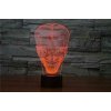 3Dmix 3DL-CLK059 – 3D LED nočná lampa - Joker (Hodiny s budíkom)
