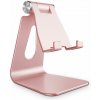Alloet nastaviteľný hliníkový stojan na mobilný telefón / tablet Farva: Ružová