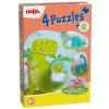 Haba Puzzle pre najmenších Dinosaury 4 ks
