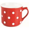 BANQUET Hrnek keramický BIG 660 ml, červený s puntíky