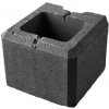 DITON Murovací prvok VISO koncový polovičný čierny 20 x 20 x 15 cm