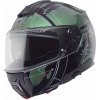 Motocyklová vyklápacia prilba Schuberth C5 ECE Globe čierno-zelená, veľkosť L