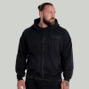 STRIX Mikina Zip Washed Black XL