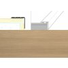 Schodová hrana šírka 2,45 x 2 cm, dĺžka 90 cm - Dub nature, EU-0591