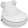 Bearly Sedací vak s uškami Teddy White