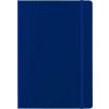 Linajkový zápisník A5 so záložkou a gumičkou, modrý