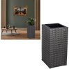 Stilista Ratanový Kvetináč TECHNORATTAN 63 cm x 30 x 30 cm, sivý