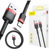 Baseus CATKLF-B91 USB / USB Type-C QC 3.0, 1m, černý/červený