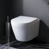 Toaletný Set s Inštaláciou AM.PM Flash IIS90151.NA1700 Bezokrajové, s Microlift Sedadlom, Chróm Pneumatická Splachovacie Tlačidlo