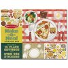 Melissa & Doug Blok s adhezními samolepkami Jídlo