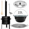 Perfect Home PL-Set-68 Kotlíková súprava 22L, 6ks – kotlina/kotlík/pokrievka/varecha/naberačka/platňa