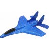 Lietadlo soft penové stíhačka hádzacie 42 cm polystyrénové modré