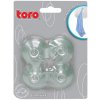 TORO 260041 Háčiky prísavné, číre, s kovovým ukončením, 4 ks