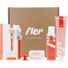Fler Smooth Skin darčeková sada Sicily holiaci strojček Fler+nástenný držiak + 2 päťbrité hlavice+ Foamtastic Amber pena na holenie+ Slow It Down rýchlo sa vstrebávajúci telový krém Darčeková sada