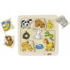 Goki Vkladacie puzzle - Čo zvieratká jedia?