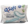 Q-Soft vlhčený toaletný papier Deluxe Sensitive 60ks