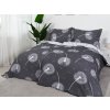 XPOSE® Predĺžené krepové obliečky PÚPAVY DUO - sivé/biele 140x220 cm, 70x90 cm, Krep + Predĺžená možnosť vrátenia tovaru do 50 dní