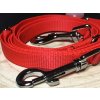 Palkar vodítko prepínacie z popruhu pre psov 250 cm x 16 mm červená (Palkar vodítko prepínacie z popruhu pre psov 250 cm x 16 mm červená)