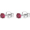 Brosway Krásné stříbrné náušnice Fancy Passion Ruby FPR43