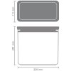 Brabantia Dóza Square svetlo šedá 5,4 l