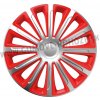 Trend Red&Silver 15“ - puklice na disky Versaco
