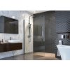 Aquatek OASIS BLACK F1 Walk-IN pevné sklo 80x200 cm sklo Číre profil Čierny matný AQ OASISBLACKF1CR8062