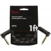 Fender Deluxe Series Instrument Cable, Angle/Angle, 30cm, Black Tweed
