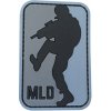 WARAGOD nášivka MLD-Major League DoorKicker PVC Patch Black